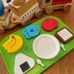 （お取引中）木のおもちゃ 積み木 お譲りします　の画像