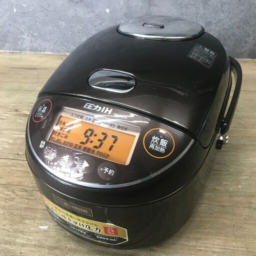 11/21終 象印 ZOJIRUSHI 圧力IH炊飯ジャー NP-ZG10 5.5合炊き 炊飯器 2020年製 動作品 24k菊DO