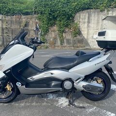 ☆車検R9.4.29迄  YAMAHA T-MAX 500 ヤマハ ハンドル スクリーン ETC リアボックス スクーター☆の画像