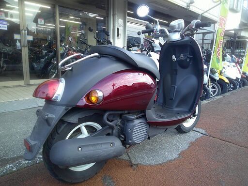 NO.5221　ヤマハ　ビーノ　ＳＡ３７Ｊ　水冷４サイクルエンジン　フューエルインジェクション　ワインレッド＆ブラック