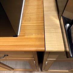 「1つは新品同様！２個セット」食器棚MOMO NATURALの画像