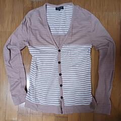 nano・universe(ナノ・ユニバース)カーディガン、ベージュ