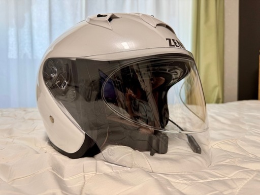 ゼニス YJ-14 パールホワイト ジェットヘルメット 付属品、オマケ多数アリ