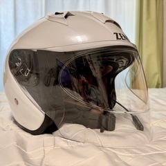 ゼニス YJ-14 パールホワイト ジェットヘルメット 付属品、...