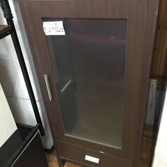 【リサイクルショップどりーむ鹿大前店】No.11418　収納棚　ガラス扉　引き出し付きの画像