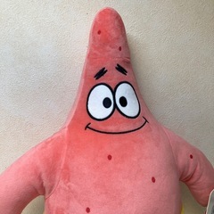 ☆新品タグ付き☆ スポンジボブ　パトリック 大きめ　ぬいぐるみの画像