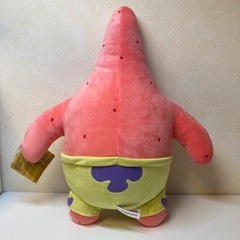☆新品タグ付き☆ スポンジボブ　パトリック 大きめ　ぬいぐるみの画像