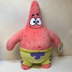 ☆新品タグ付き☆ スポンジボブ　パトリック 大きめ　ぬいぐるみの画像