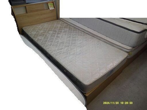 ID:20083075　ベッドSセット　収納付き　マットレス破れ有