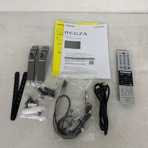 【TOSHIBA】 東芝 REGZA 40V34用 リモコン スタンド 取扱説明書 その他付属品一式 N0459