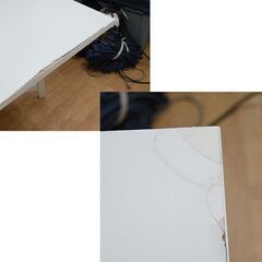 【訳あり】IKEA  ゲートレッグテーブル 折りたたみ 幅152×奥80×高74.5cm ノールデン ホワイト 引き出し収納付き ダイニングテーブル イケア NORDEN 食卓テーブル  札幌市 清田区 平岡の画像