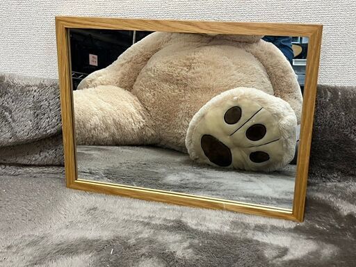 無印良品 壁に付けられる家具 ミラー オーク材