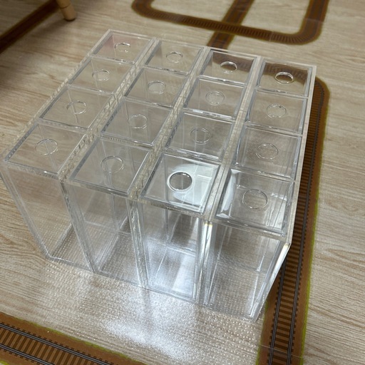 【美品」無印アクリルケース四段4個セット
