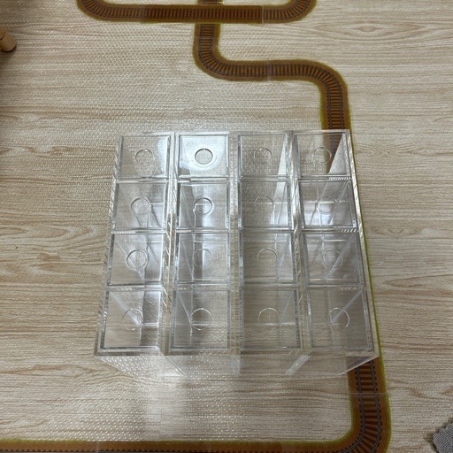 【美品」無印アクリルケース四段4個セット