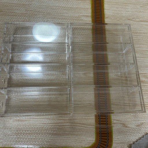 【美品」無印アクリルケース四段4個セット