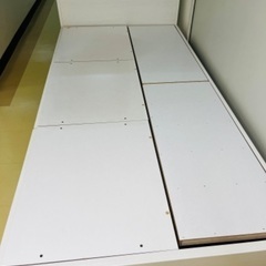 ニトリ 収納付ベッドフレーム ホワイト NITORIの画像
