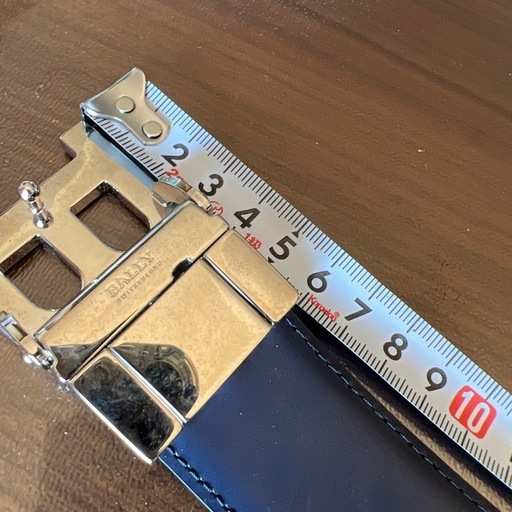 お値下げ致しました！⭐️新品　未使用　BALLY レザー ベルト 黒　リバーシブル