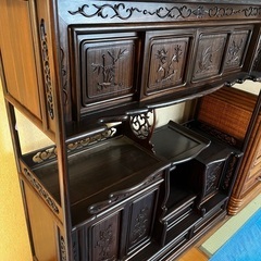 唐木　飾り棚　茶箪笥　アンティーク　古美術　最終値下げ　中国　茶道 唐木 飾り棚 茶箪笥 アンティーク 古美術 最終値下げ 中国 茶道 2025年