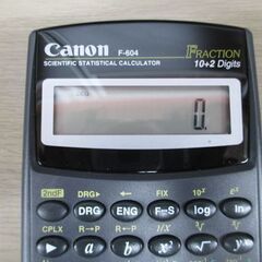Canon 関数電卓 F-604 10桁 キャノン 電卓 中古 事務用品 苫小牧西店の画像