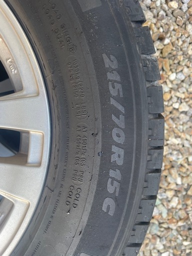 215/70 R15C アルミ付きノーマルタイヤ4本 アルミホイール(タイヤ付き)買取