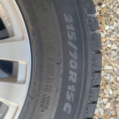 215/70 R15C アルミ付きノーマルタイヤ4本　アルミホイール(タイヤ付き)買取の画像