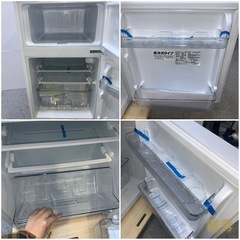 ✨Abitelax✨ガラス扉2023年97L電気冷凍冷蔵庫 大阪市近郊配送無料の画像