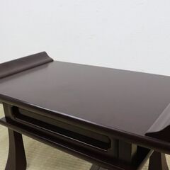 【ヤ取終了4/12】≪C302ジ-イ20新≫【在庫品】経台/経机 引き出し付 幅約55cm 供物台/お供え台/仏前机 寺院 法要/法事 仏教/仏壇/仏具/仏教道具/仏教美術の画像