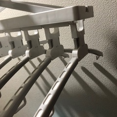 8連ワンタッチ式ハンガーホワイトの画像