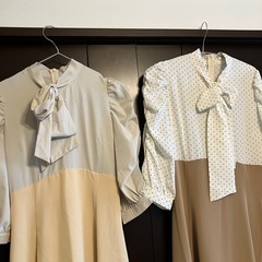 新品タグ付き上品ワンピSとM❤️双子コーデも✨の画像