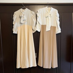 新品タグ付き上品ワンピSとM❤️双子コーデも✨