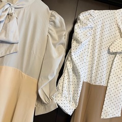新品タグ付き上品ワンピSとM❤️双子コーデも✨の画像