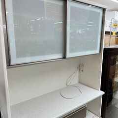 【お持ち帰り限定特別価格】ニトリ 食器棚 アルミナ2 ホワイト キッチンボードの画像