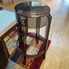 3/18🌸値下げしました🥃デザイナーズ家具🥃CHARLES GHOST Kartell/カルテル ミーティングチェア スツール 椅子　オシャレ インテリア NO.1617Fの画像