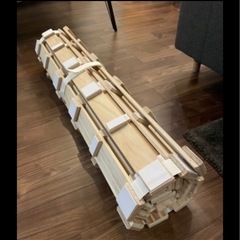 極厚2.5cm 桐 すのこベッド セミダブル ロール式 桐すのこの画像