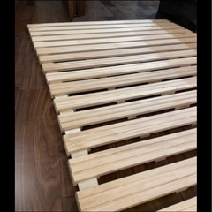 極厚2.5cm 桐 すのこベッド セミダブル ロール式 桐すのこの画像