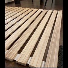 極厚2.5cm 桐 すのこベッド セミダブル ロール式 桐すのこの画像