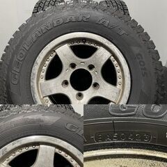 タイヤ走行短め【YOKOHAMA GEOLANDAR A/T G015 LT215/85R16】夏タイヤ【LIUFENG 16インチ 6.5J5HPCD150+25】ランクル70ナロー等 (MTF791MY)クレジットカード QRコード決済可能の画像