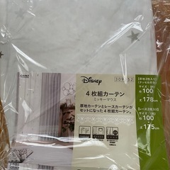 レースカーテン（ミッキーマウス）の画像
