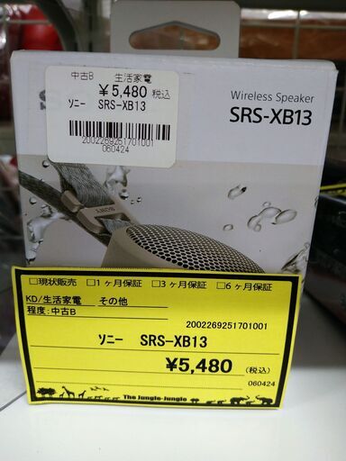 【C294】SONY SRS-XB13