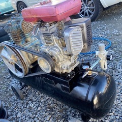 3.5馬力エンジンコンプレッサー　実働 3.5馬力エンジンコンプレッサー 実働