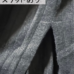 UNIQLO Lサイズ　ブラックリブワンピ  の画像