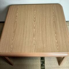 値引き可。家具調家具調こたつ＆こたつ掛けセットはいかがですか？の画像