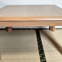 値引き可。家具調家具調こたつ＆こたつ掛けセットはいかがですか？の画像