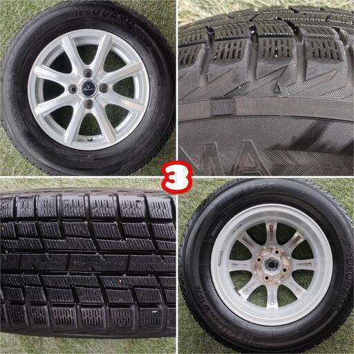 4本 ICE GUARD スタッドレスタイヤ 185/70R14 ホイール付き