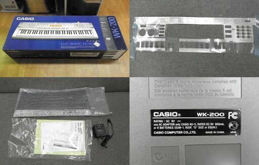 美品！ カシオ ベーシックキーボード WK-200 76鍵盤 電子キーボード タッチレスポンス CASIO 西岡店