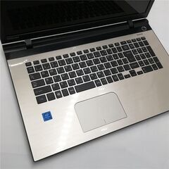 赤字覚悟 高速SSD Windows11済 17.3型ワイド 金 ノートパソコン 東芝 BX/67VG 中古美品 Pentium 8GB DVD 無線LAN Bluetooth カメラ Office