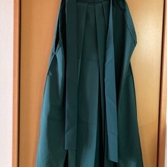 レディース袴　深緑　桜刺繍　美品　大学　卒業式の画像
