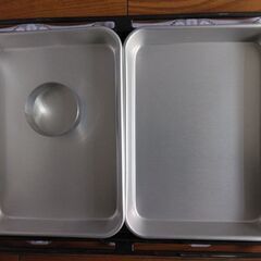 アルマイト標準バット4号２個中古　ケーキの型