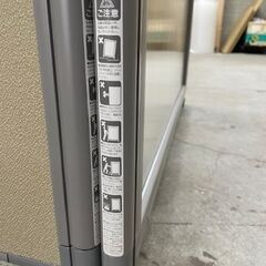 あげます　オフィス用パーテーション　衝立　L字　2枚　ベージュ、クリアー　引き取りに来れる方限定の画像