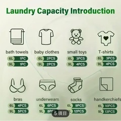 折りたたみ洗濯機　6Lの画像